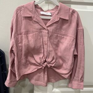 Girls Zara Top in blush pink. Size 8-9